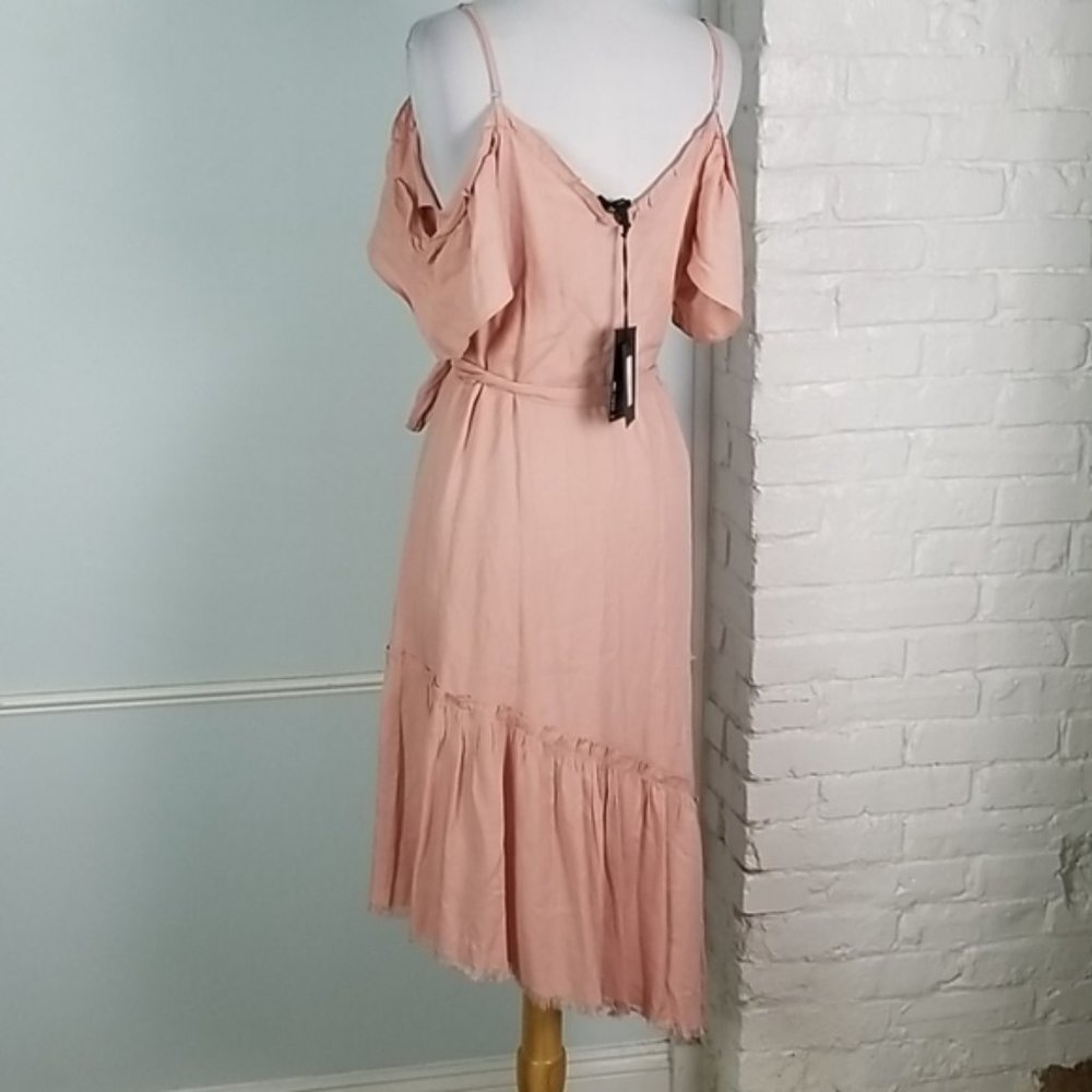 PAIGE Aylin Sleeveless Asymmetrical Ruffle Dress S - Picture 8 of 15